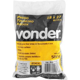 Prego telheiro 18x27 ardox polido com 0,5 kg - Vonder - 3