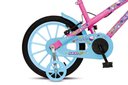 Ver imagem 3 de Bicicleta Aurora Fest, Aro 16, com Freios V-brake, com Rodas de Apoio, Capa Corrente e Cestinha Rosa