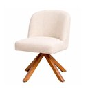 Ver imagem 4 de Kit 2 Cadeiras de Jantar Nora Base Giratória Giromad Bouclé Off White - Sallar Home