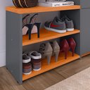 Ver imagem 4 de Sapateira Hall Entrada 2 Gaveta Basculante Puxador Concha Banco Prateleira Sala Quarto Retrô - Rpm