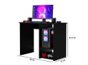 Ver imagem 3 de Mesa Gamer para Pc como Nicho para Cpu Cor Preto Ja