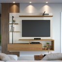 Ver mais imagens de Painel Home Suspenso Tv 55 Polegadas Maragogi Off White Freijo Clb