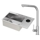 Ver imagem 1 de Kit Cuba Gourmet Zurique Aço Inox 304 e Torneira Gourmet Toronto Aço Inox Goldenx