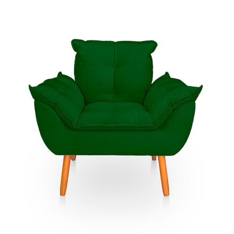 Poltrona Opala para Sala Confortável e Reforçada Suede