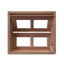 Ver imagem 1 de Janela de Madeira Vitro Basculante Reto Padrão Cedro Batentes de 14 Cm-0.60(l)x0.60(a)