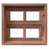Janela de Madeira Vitro Basculante Reto Padrão Cedro Batentes de 14 Cm-0.60(l)x0.60(a) - 2