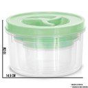 Ver imagem 3 de Kit 6 Potes Pequeno Redondo Tampa Rosca Pmg - Erca Plast