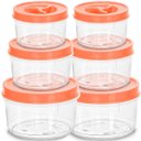 Ver imagem 1 de Kit 6 Potes Pequeno Redondo Tampa Rosca Pmg - Erca Plast