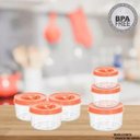 Ver imagem 5 de Kit 6 Potes Pequeno Redondo Tampa Rosca Pmg - Erca Plast