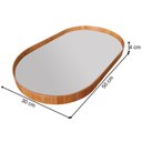 Ver imagem 3 de Bandeja Decorativa Sarah Cinamomo Laminada Espelhada