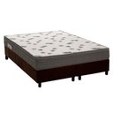 Ver imagem 1 de Cama Box Queen: Colchão Espuma D45 Ortobom Light + Base CRC Suede Brown(158x198)