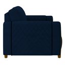 Ver imagem 5 de Poltrona Decorativa para Sala de Estar 98cm Amaranto M22 Veludo Azul Marinho - Mpozenato