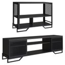 Ver imagem 1 de Rack 180 Cm 2 Pt Aparador 130 Cm Industrial 27x21 Preto Pp