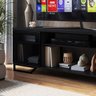 Rack 180 Cm 2 Pt Aparador 130 Cm Industrial 27x21 Preto Pp - 7