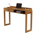 Ver imagem 2 de Escrivaninha Retangular Casa Azzur Escrivaninha Jb 6055 Luxo 1 Gaveta MDF-MDP 130cm Bechara Móveis