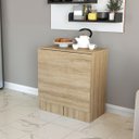 Ver imagem 2 de Conjunto de Mesa Balcão Dobrável com 2 Banquetas Mel