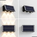 Ver mais imagens de Arandela Solar 6w 6 Fachos 3000k Ip65 Led Externa Preta