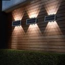 Ver imagem 7 de Arandela Solar 6w 6 Fachos 3000k Ip65 Led Externa Preta