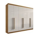 Ver imagem 1 de Guarda-roupa Casal 6 Portas e 6 Gavetas da Vinci Plus D'doro Móveis - Cinamomo Off D'doro Móveis