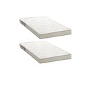 Ver imagem 1 de Kit 2 Colchões Solteiro Ortobom D23 Light 78x188x12 Branco/Cinza