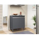 Ver imagem 2 de Balcão Gabinete Cooktop Andreia 4 ou 5 Bocas Ajl Móveis