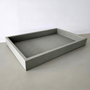 Ver imagem 4 de Bandeja Mdf Retangular - Revestida Pu Cinza com Riscos 23481 - 45cm