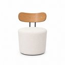 Ver imagem 4 de Poltrona Decorativa 54cm Inter Linho Off White - Sallar Home