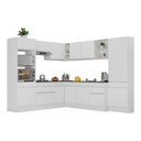Ver imagem 1 de Armário de Cozinha Completa de Canto com Rodapé Veneza Multimóveis V2082 Branco