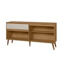 Ver imagem 3 de Buffet Aparador Ravi Pés Retrô Nature Branco Off White - Peternella