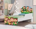 Ver imagem 3 de Cama Infantil Macaquinhos e Banana Com Colchão