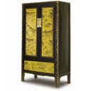 Ver imagem 1 de Tesouro Oriental em Seu Lar: Armário Chinês Laqueado com Detalhes Dourados - Uma Obra de Arte