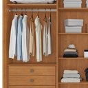 Ver mais imagens de Guarda Roupa Casal 6 Portas 6 Gavetas 100% MDF Santiago Cinamomo Marrom