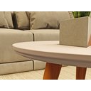 Ver imagem 4 de Conjunto 2 Mesinhas de Centro Sala Madeira Redonda Pé Palito