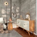 Ver imagem 2 de Tb297 - Balcão Mosaico 178x180x35 C/ 4 Portas (freijo Off White) Moveis Dalla Costa Ltda
