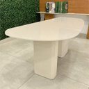 Ver imagem 2 de Mesa de Jantar Orgânica Cora 180x100 cm Base Duplo