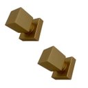 Ver imagem 2 de Kit 2 Acabamento Quadrado Registro Dourado Fosco Metal Padrão Deca