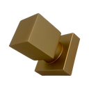 Ver imagem 3 de Kit 2 Acabamento Quadrado Registro Dourado Fosco Metal Padrão Deca