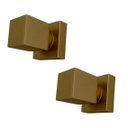 Ver imagem 1 de Kit 2 Acabamento Quadrado Registro Dourado Fosco Metal Padrão Deca