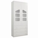 Ver imagem 2 de Guarda Roupa Infantil Eloisa com 2 Portas - Branco
