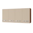 Ver imagem 1 de Armario Aereo 120 Cm 4p Mara Savana Off White Mobbs