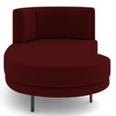 Ver imagem 6 de Chaise Longue Divã 164cm Braço Esquerdo Logus D06 Veludo Vermelho - Mpozenato