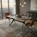 Ver imagem 1 de Mesa Pandora Tampo de Granito para Cozinha Sala Jantar 140cm Caemmun