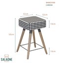 Ver imagem 4 de Banco Baixo Rio 50 cm Cardan - Salaone