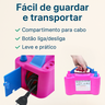 Inflador Compressor Balão Bexiga 2 Bico Festa Aniversário Azul220v - 7