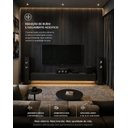 Ver mais imagens de Painel Ripado Acústico 2,85m Marrom/Ebano Graddus