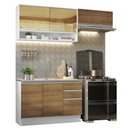 Ver imagem 3 de Armário de Cozinha Compacta 200cm Branco/Rustic Glamy Madesa 08