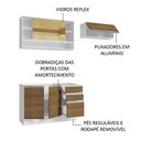 Ver imagem 5 de Armário de Cozinha Compacta 200cm Branco/Rustic Glamy Madesa 08