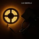 Ver imagem 4 de Espelheira 150x40 E13 Couro Simples Preto Sup Par Led Amarelo Bivolt
