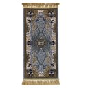 Ver imagem 1 de Tapete Persa Royal Cinza 50x100cm Fio Acetinado - Decoração para Quarto e Sala