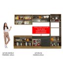 Ver imagem 6 de Cozinha Completa Madesa Agata Armário e Balcão sem Tampo
